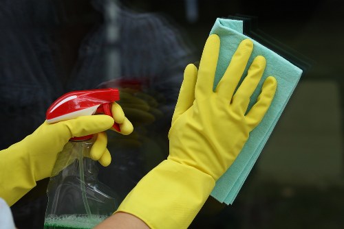Fabric upholstery being refreshed with specialist cleaning methods